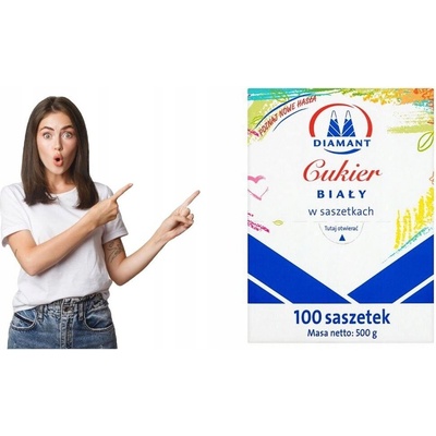 Diamant Biely cukor v sáčkoch 100 x 5 g
