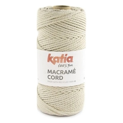 MACRAME CORD 4mm Katia Farby MACRAME CORD: 114 béžová
