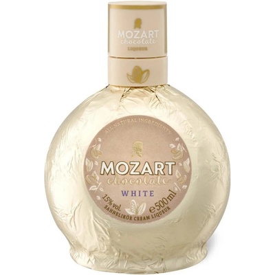 Mozart White Chocolate Vanilla Cream 15% 0,5 l (holá láhev)