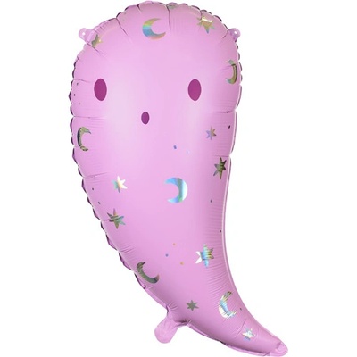 PartyDeco Fóliový balón Ružový duch 41 x 70 cm