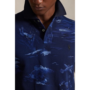 Ralph Lauren Памучна тениска с яка (710P04012)