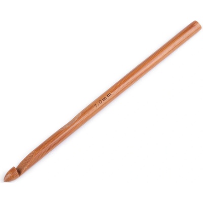 Bambusový háček na háčkování vel. 6; 7; 8; 10, malé, 2 (7 mm) bambus tmavý