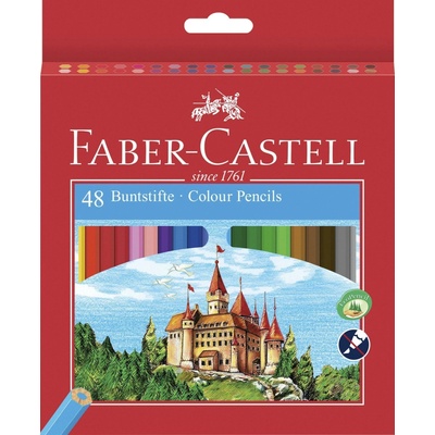 Faber Castell FC-120148 Farebné ceruzky Faber-Castell Castle šesťhranné kartónové puzdro so 48 ks