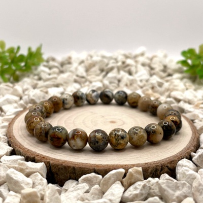 Certom Minerální náramek dendritický opál – intuice a klid 0125