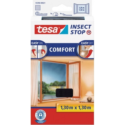 Tesa Insect Stop Comfort 55396-00021-00 1,3 x 1,3 m antracitová
