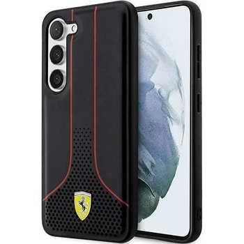 Ferrari Кейс Ferrari FEHCS23SPCSK за Samsung Galaxy S23 S911, черен / черен, твърд, Perforated 296 P (FER000552-0)