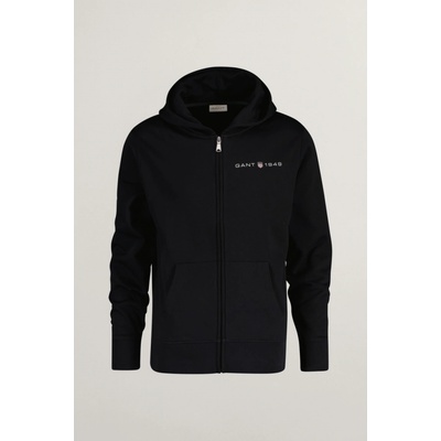 Gant PRINTED GRAPHIC FULL ZIP hoodie black