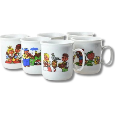 Český porcelán hrnek POHÁDKA 1ks porcelán mix dekorů 220 ml – Zboží Dáma