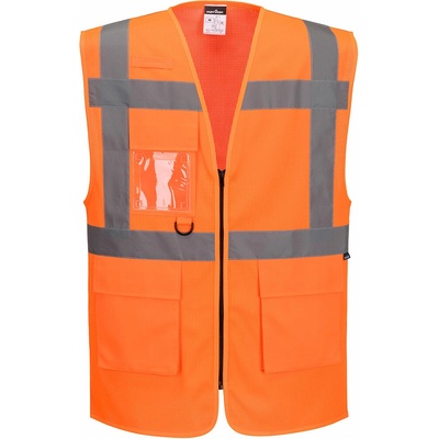 Portwest ES376 ES1 Essential Hi-Vis Sieťovaná manažérska vesta oranžová