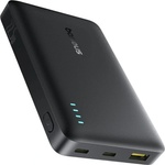 Baseus Външна батерия Baseus EnerFill FP21 (P1008210D123-00) - два порта, 10000mAh, 22.5W, тънък дизайн - Черна