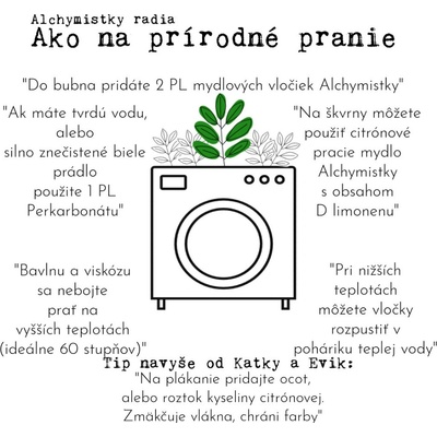 Alchymistky 100% kokosové mýdlo na praní pevné máta peprná 120 g