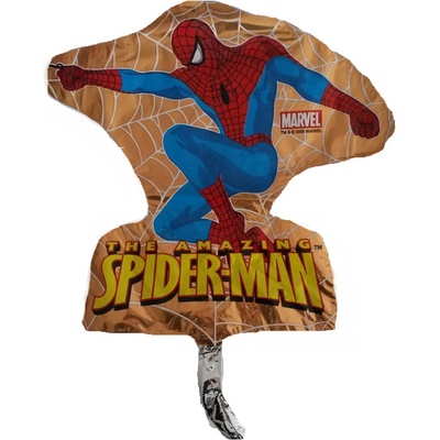 Balón fóliový 35 cm Spiderman Amazing zlatý