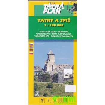Mapa Tatry a Spiš