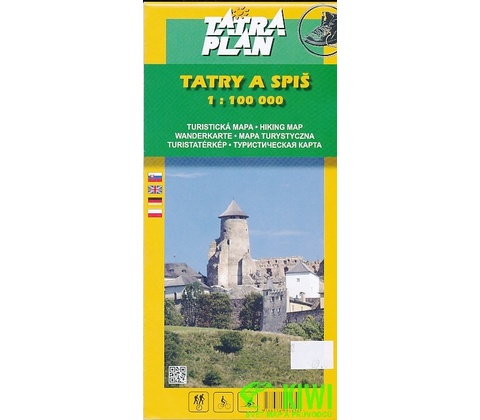 Mapa Tatry a Spiš