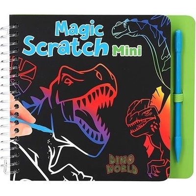 Škrabací mini sešit Dino World