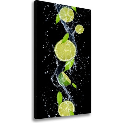 Vertikálny moderný obraz canvas na ráme Limetky 50x100 cm