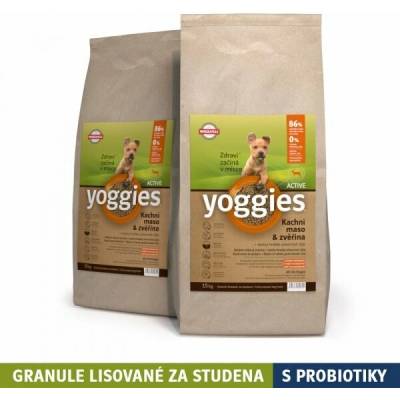 Yoggies Active Mini s kačicou a zverinou 30 kg