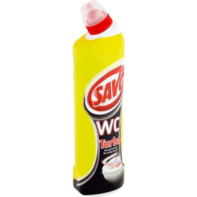 Savo Turbo gel WC tekutý čistič na vodní kámen 750 ml