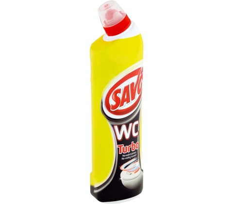 Savo Turbo gel WC tekutý čistič na vodní kámen 750 ml