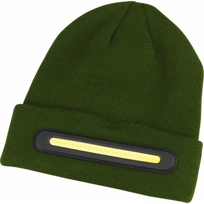 Strend Pro čiapka so svetlom beanie 40x LED zelená akrylové vlákna 750 mAh batéria