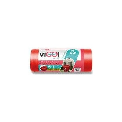 viGO! barevné pytle 120 l 7ks 40 µm červené