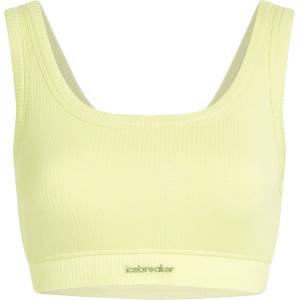 Icebreaker Дамски спортен сутиен Icebreaker Women's Merino Rib Lotus Bra Sports bra - Citrine - размер XS (114-3464-0211)