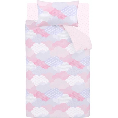 Catherine Lansfield Розово двойно детско спално бельо от микрофибър 200x200 cm Soft as a Cloud - Catherine Lansfield (BD/59723/W/DQS/PK)