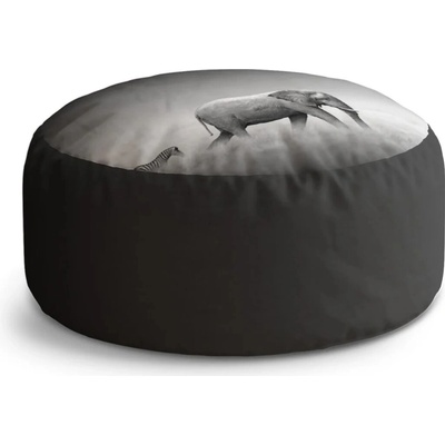 Sablio Taburet Slon a zebra: 38x48 cm