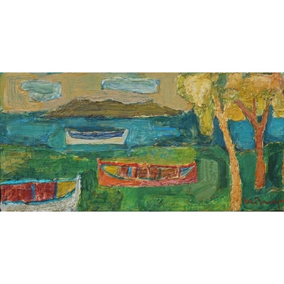 Пейзаж с лодки