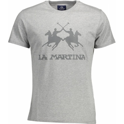 La Martina tričko krátky rukáv šedé