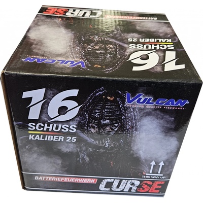 Kompaktný ohňostroj Curse 16 ran 25 mm