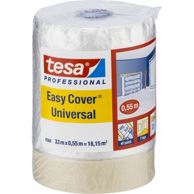 Fólia tesa® Pro Easy Cover® Universal, s páskou, 550 mm, L-33 m, transparentná