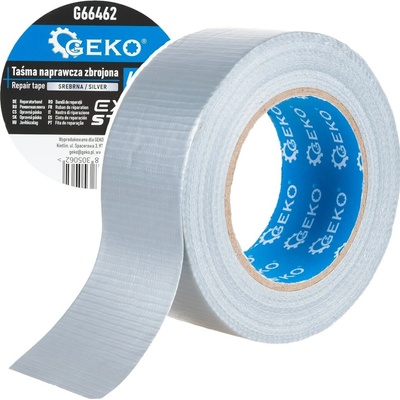 Geko Vyztužená opravná páska 48 mm × 50 m stříbrná