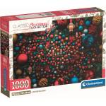 Clementoni Пъзел Clementoni от 1000 части - Невъзможни коледни украшения (39926)