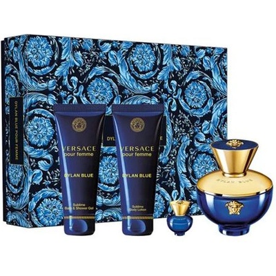 Versace Dylan Blue Femme EDP 100ml + Body Lotion 100ml + Shower Gel 100ml + EDP 5ml комплект за жени