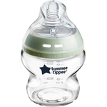 Tommee Tippee Стъклено шише за хранене Tommee Tippee Natural Start САМОСТЕРИЛИЗИРАЩО, 150мл, 0м+ (Natural Start)