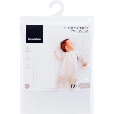 KikkaBoo Протектор за матрак с борд - памук 80/50 см за мини кошара (kikka-41105010017)