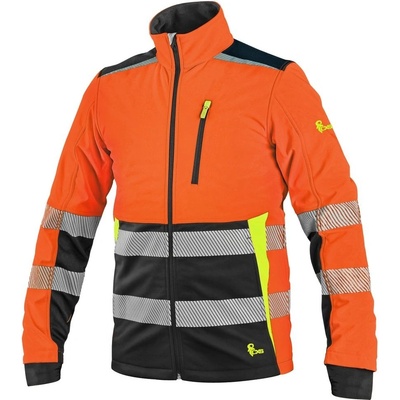 Canis CXS bunda BENSON výstražná softshell žlto čierna