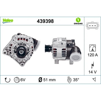 Alternátor VALEO 439398