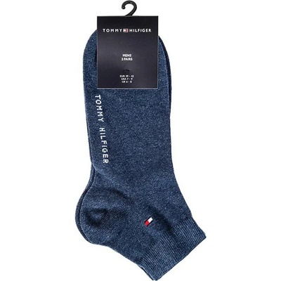 Tommy Hilfiger Комплект 2 чифта къси чорапи мъжки Tommy Hilfiger 342025001 r. 39/42 Син (342025001 r.39/42)