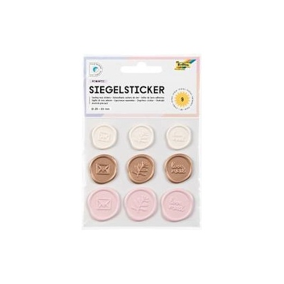 Folia Стикери восъчен печат Romantic 9бр