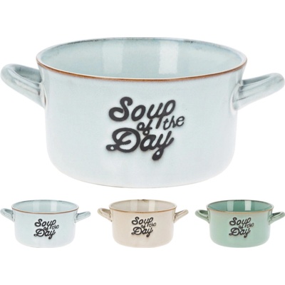 Siaki Collection Kameninová miska na polévku Soup zelená 500 ml
