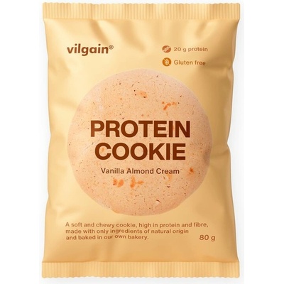 Vilgain Protein Cookie Vanilkový krém s mandlemi 80 g – Zboží Dáma