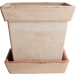 Bergs Potter Саксия Gaia с поставка 25 см розова (GAIR25S)