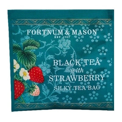 FORTNUM & MASON černý čaj S JAHODOU 1 hedvábná pyramida