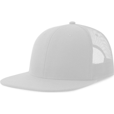 Atlantis Headwear Snap Mesh-S Trucker 6 panelová COT-33025790299 Bílá/bílá
