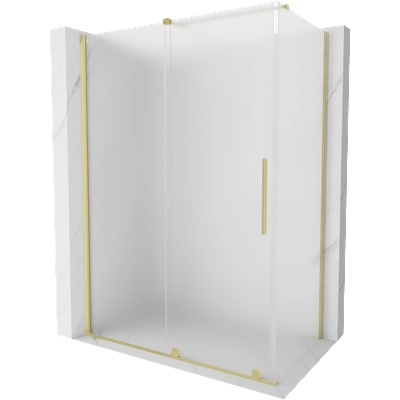 Mexen Velar плъзгаща се душ кабина 150 x 80 cm, матирано стъкло, златен четкан - 871-150-080-31-55 (871-150-080-31-55)