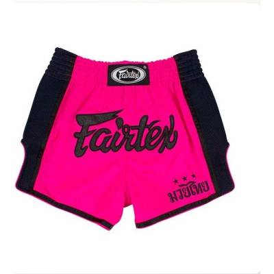 Thai šortky Fairtex BS1714 růžovo/černé
