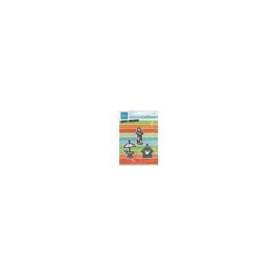 Vyřezávací šablony - tři ptačí budky (MD) Marianne Design SCR129199