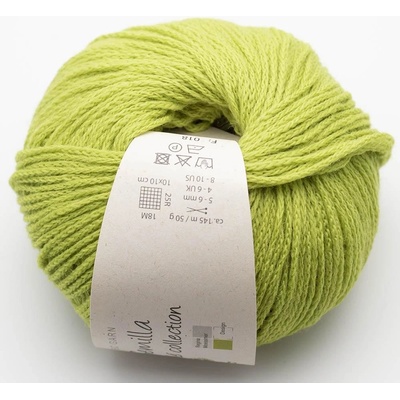 Příze 100% vlna BC Garn Semilla Cablé GOTS 50 g různé odstíny odstín: Dark Citron 018